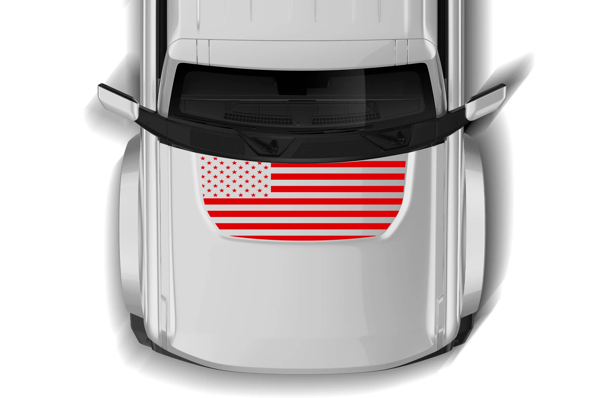 US Flag Hood Graphics Decal Compatible with Ford Bronco - Image 2