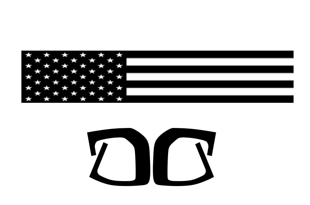 US Flag Tailgate Decals Compatible with Jeep JT Gladiator - Image 2