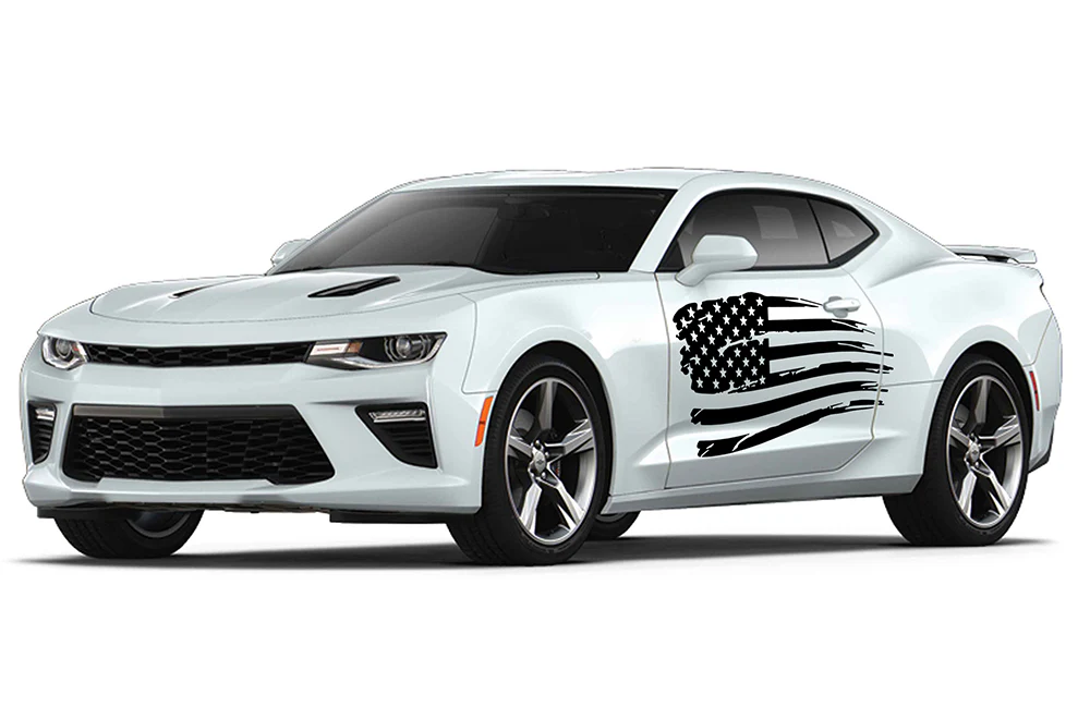 US Side Door Graphics Vinyl Decals Compatible with Chevrolet Camaro
