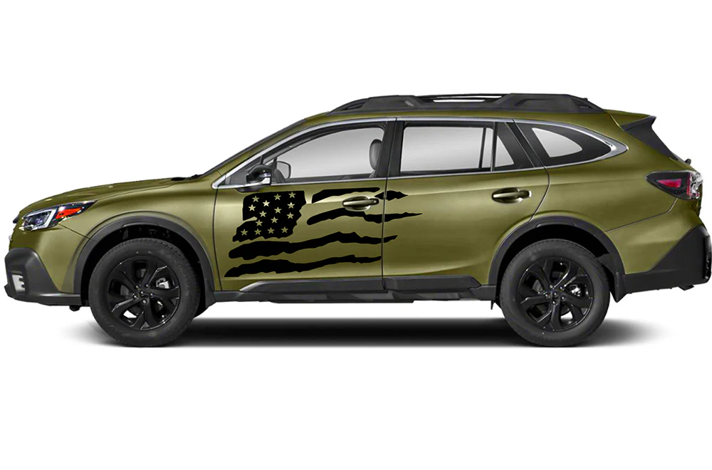 USA Door Graphics Vinyl Decals Compatible with Subaru Outback