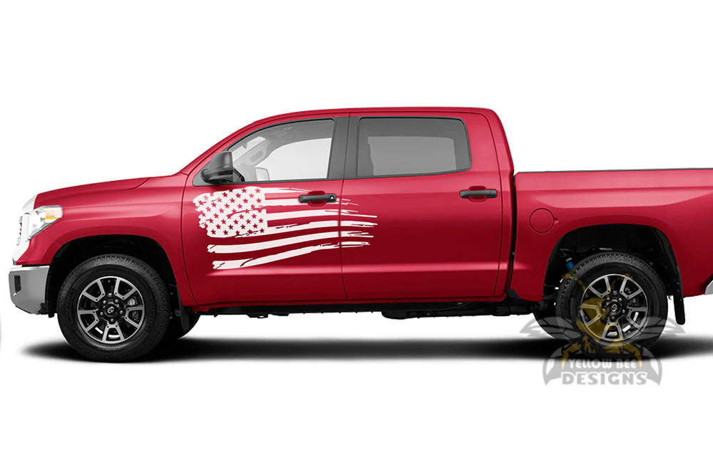 USA Door Side Graphics Vinyl Decal Compatible with Toyota Tundra - Image 3