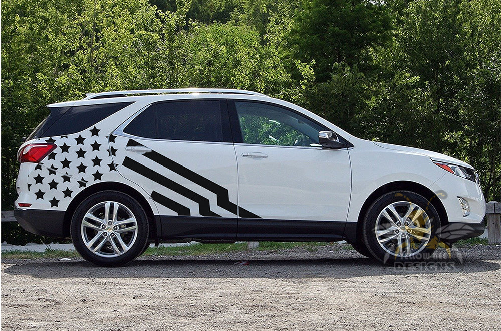 USA Flag Graphics Vinyl Decals Compatible with Chevrolet Equinox - Image 4