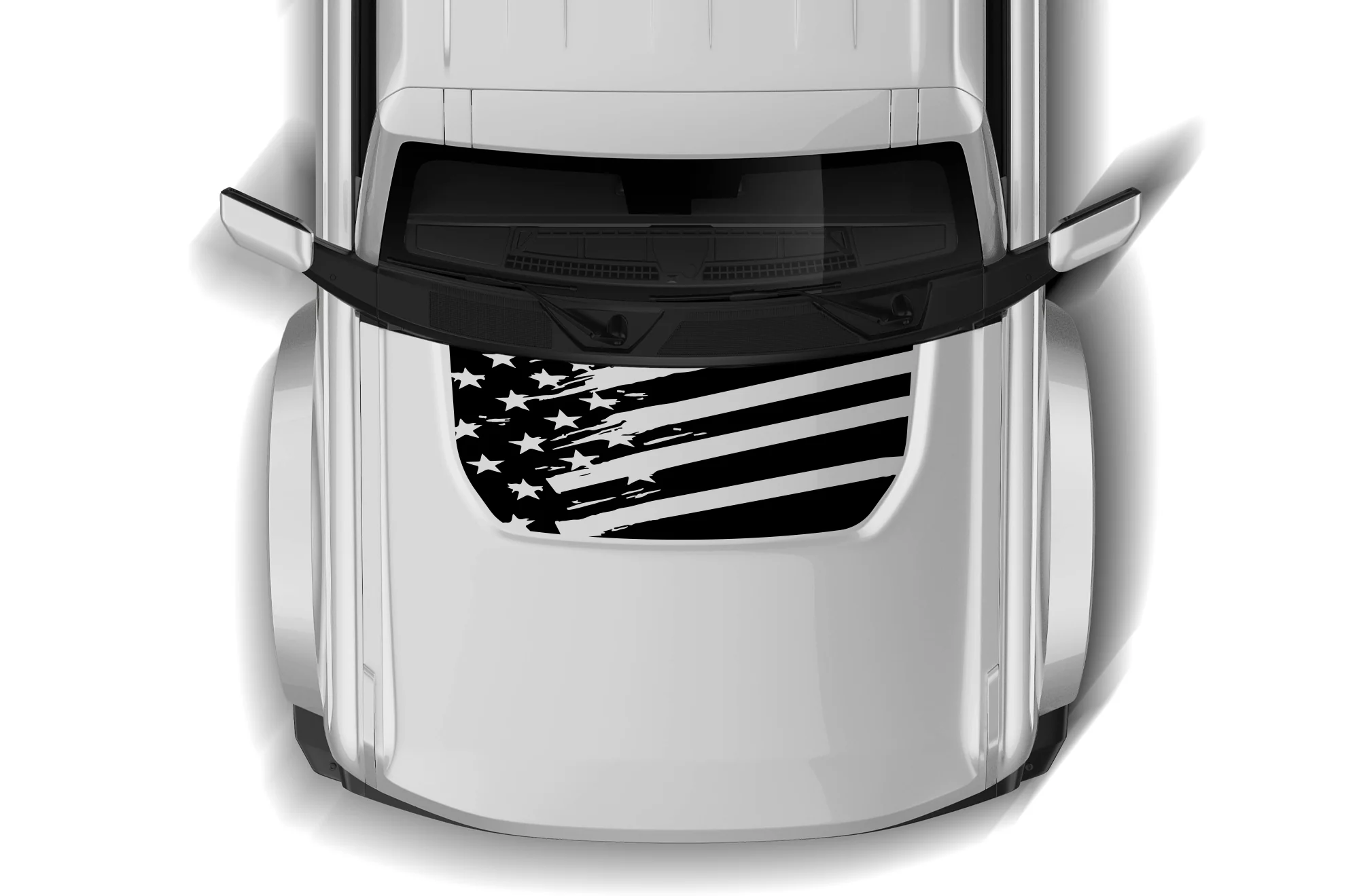 USA Flag Hood Graphics Decal Compatible with Ford Bronco