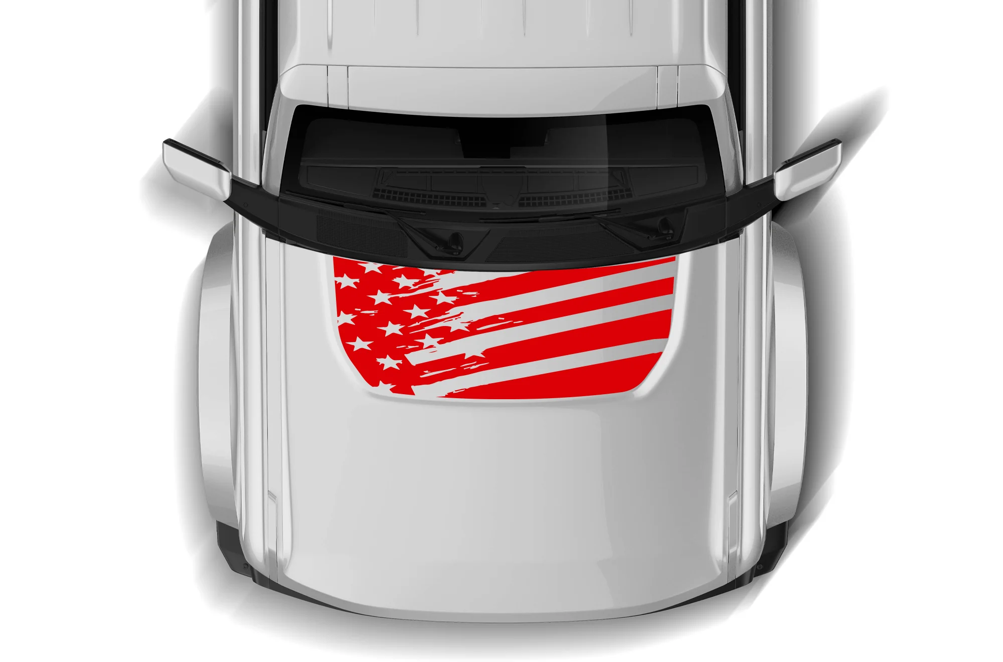 USA Flag Hood Graphics Decal Compatible with Ford Bronco - Image 2