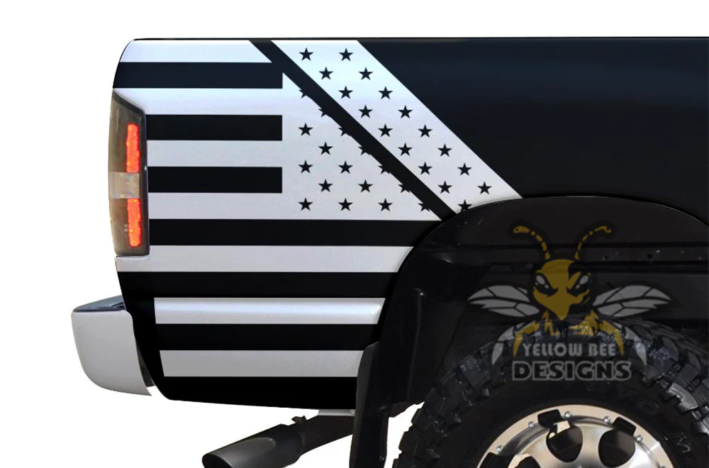 USA Graphics Kit Vinyl Decal Compatible with Dodge Ram 1500 - Image 4