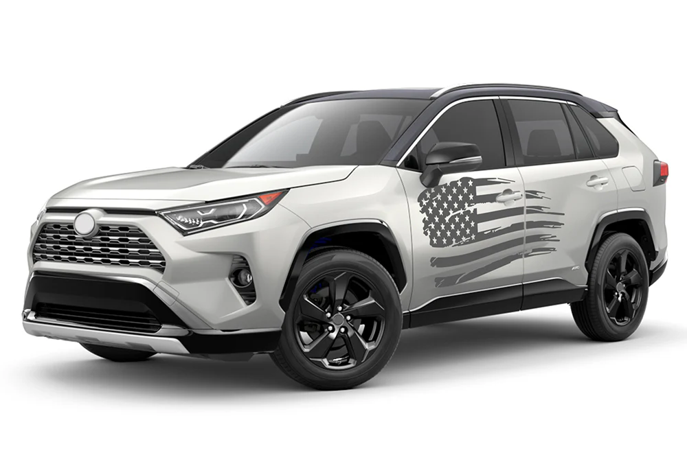 USA Side Door Graphics Vinyl Decals Compatible with Toyota RAV4 - Image 3