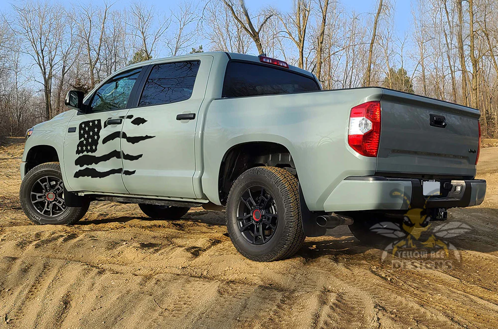 USA Side Graphics Vinyl Decal Compatible with Toyota Tundra - Image 2