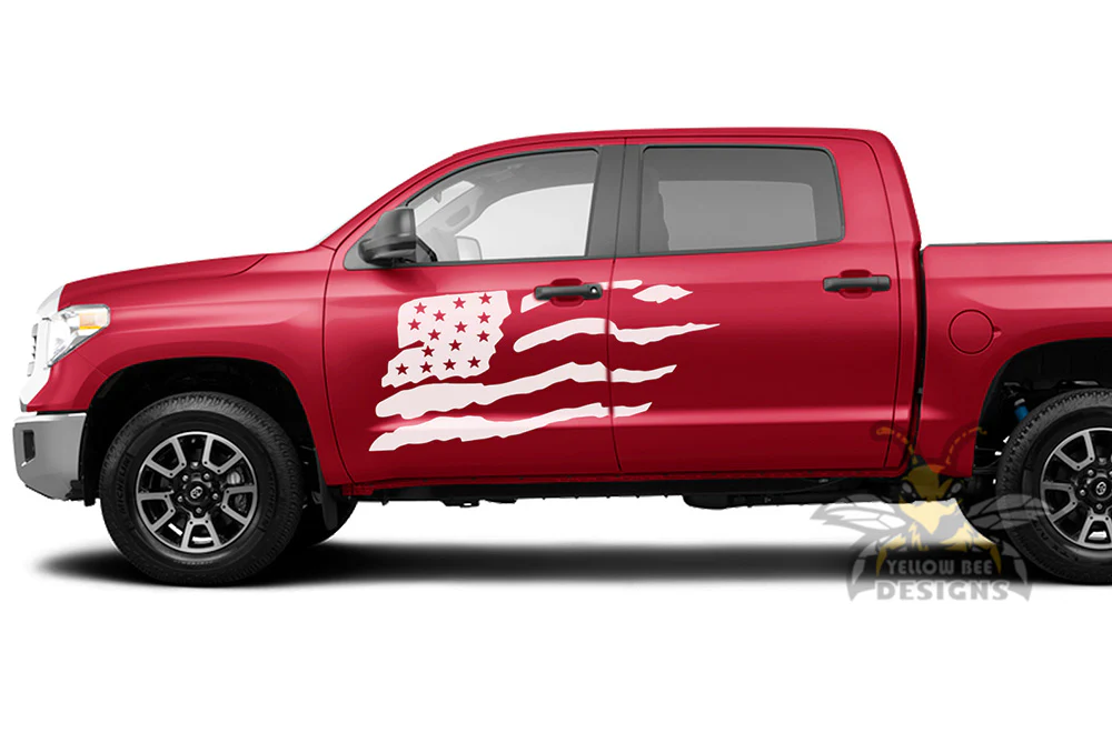 USA Side Graphics Vinyl Decal Compatible with Toyota Tundra - Image 3