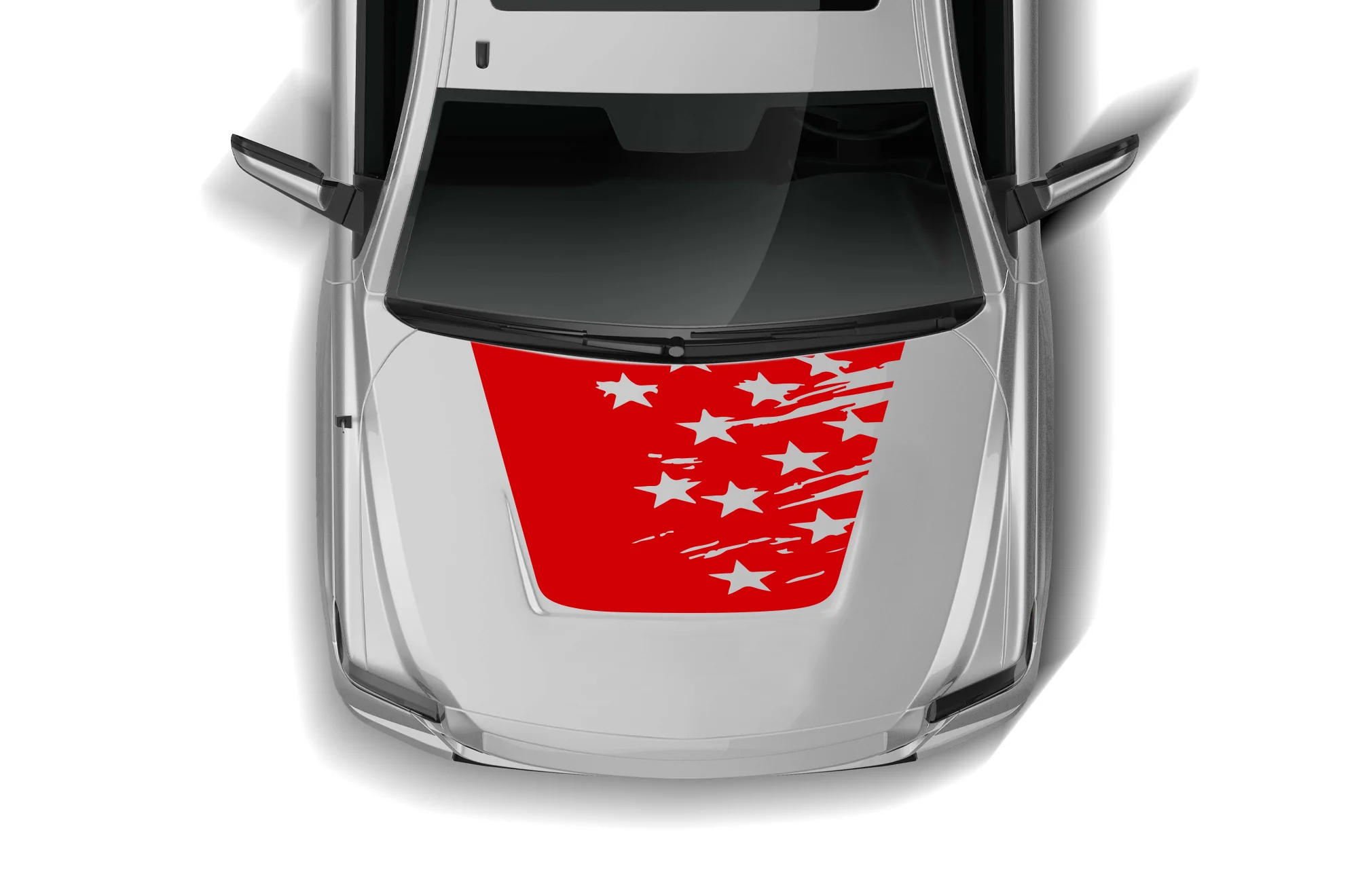 USA Stars Hood Graphics Decal Compatible with Toyota Tundra 2007 - 2021 - Image 2