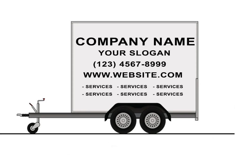 Vinyl Lettering, Graphics, Decals For 6' x 10' Enclosed Trailer - Image 4