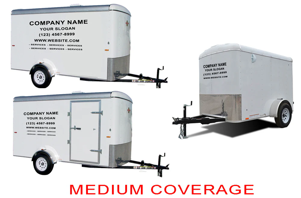 Vinyl Lettering, Graphics, Decals For 6' x 12' Enclosed Trailer - Image 3