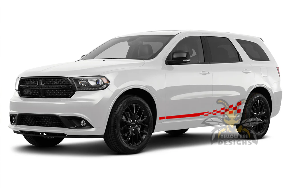 Wave Lower Side Stripes Vinyl Decals Compatible With Dodge Durango - Image 3