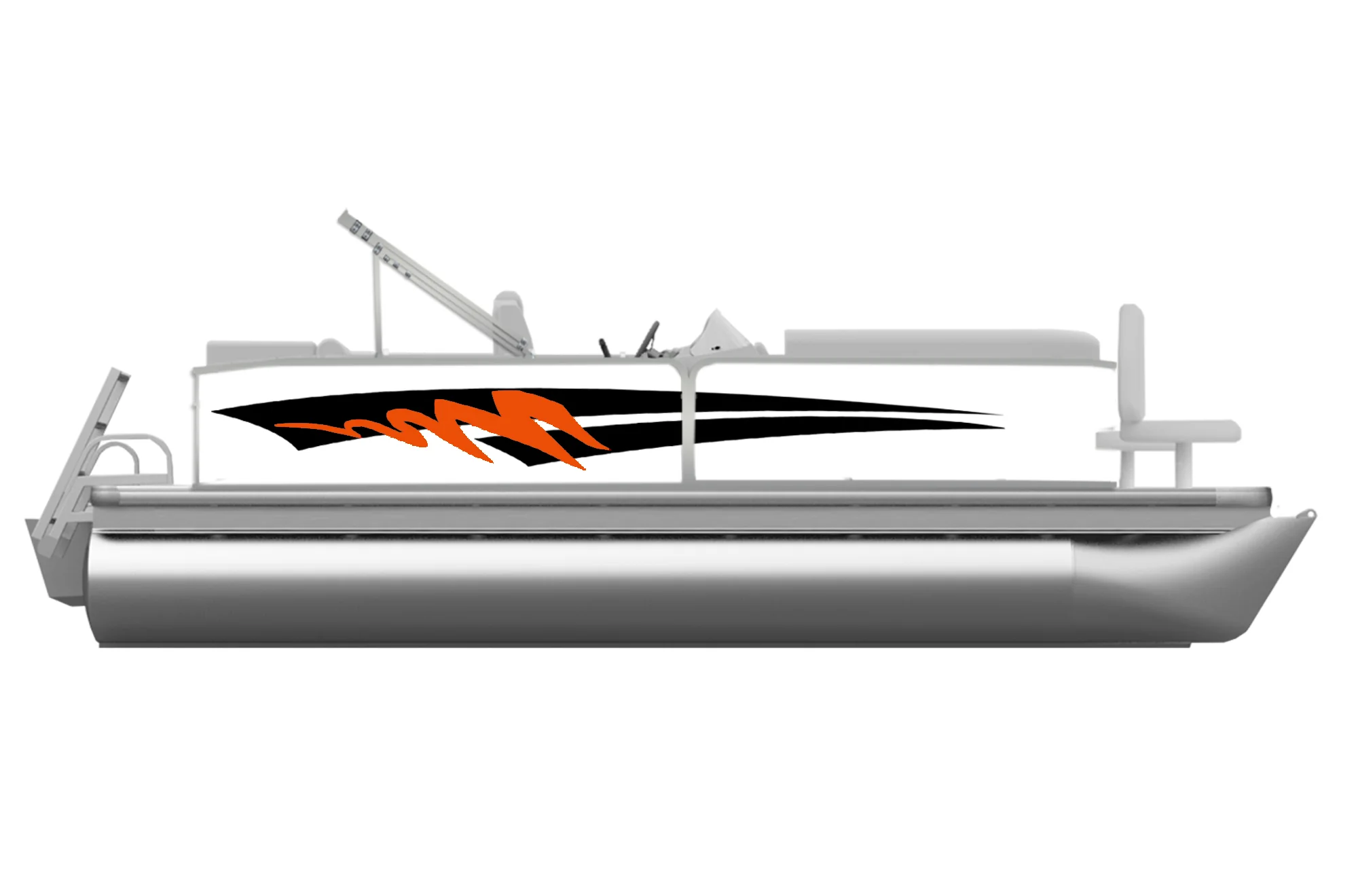 Wave Warden Stripes Decals and Graphics for Pontoon Boats - Image 5