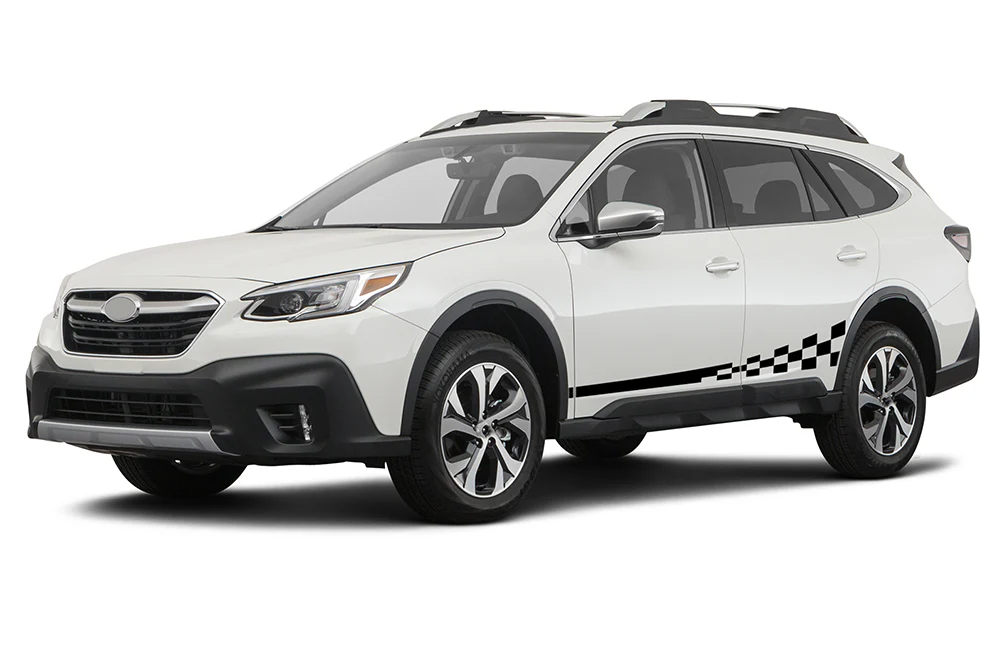 Wavy Side Stripes Graphics Vinyl Decals Compatible with Subaru Outback