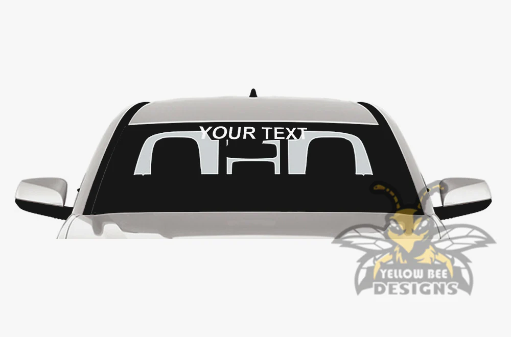 Window Text Decal Vinyl Windshield