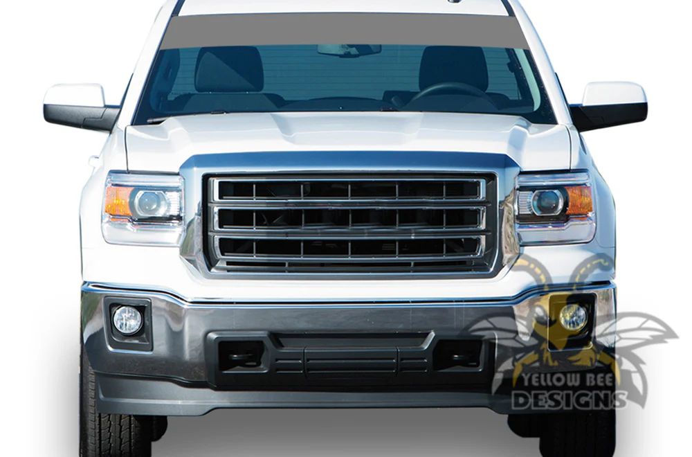 Windshield decal Vinyl Decals Compatible with GMC Sierra Crew Cab - Image 3