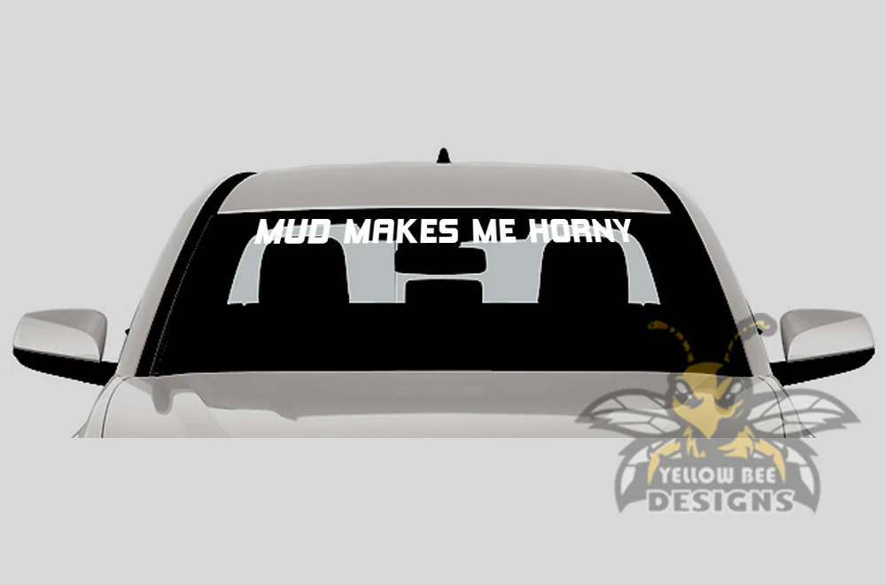 Windshield Graphics Quotes Vinyl Decal Compatible with Toyota Tacoma - Image 14