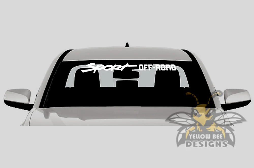 Windshield Graphics Quotes Vinyl Decal Compatible with Toyota Tacoma - Image 18
