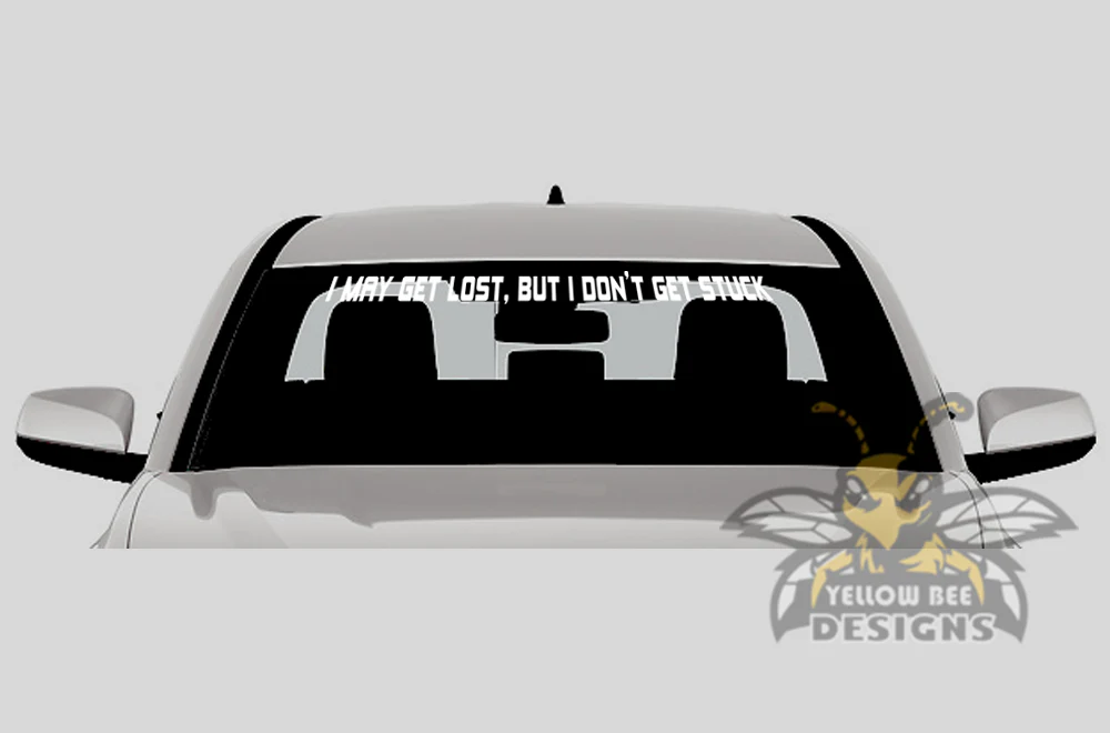 Windshield Graphics Quotes Vinyl Decal Compatible with Toyota Tundra - Image 13