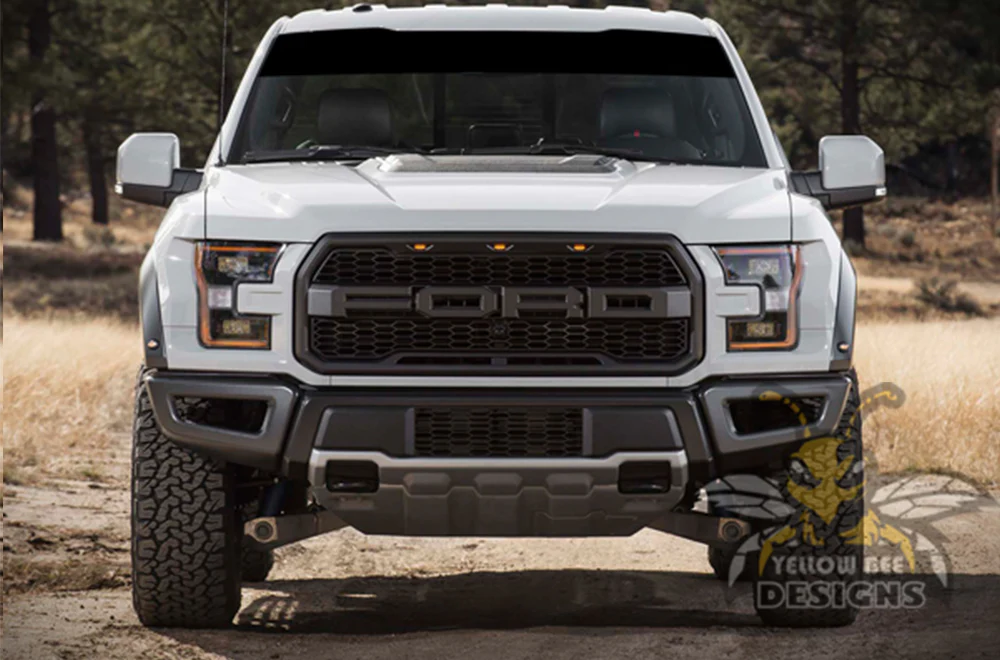 Windshield Sun Visor Graphics Vinyl Decals Compatible with Ford F150 Super Crew Cab 5.5'' - Image 2